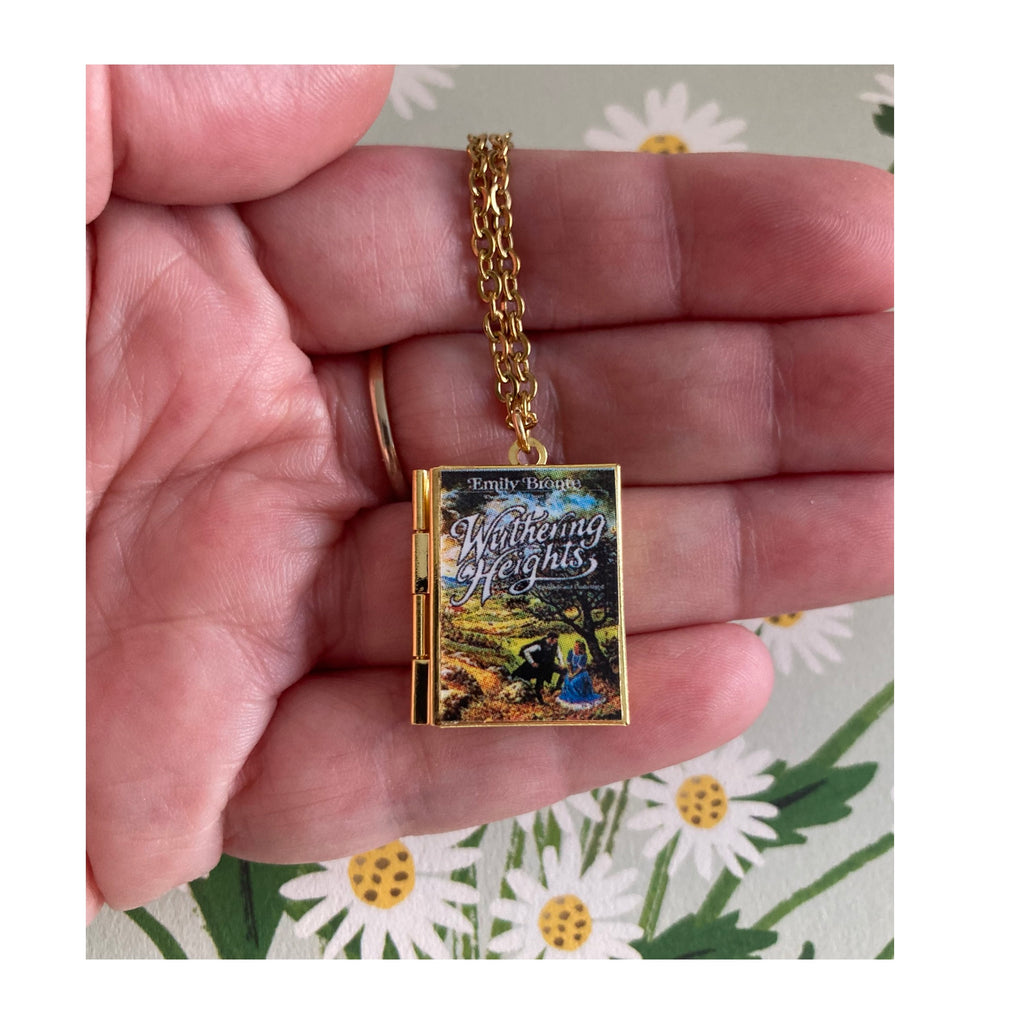 Wuthering Heights Gold Storybook Locket Necklace
