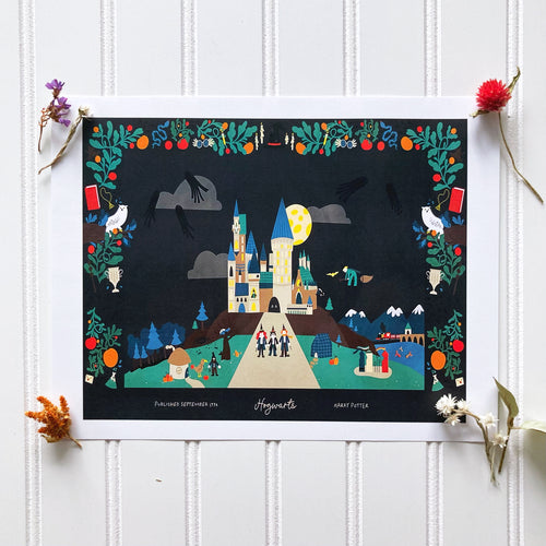Bookish Storyland Art Print- Harry Potter