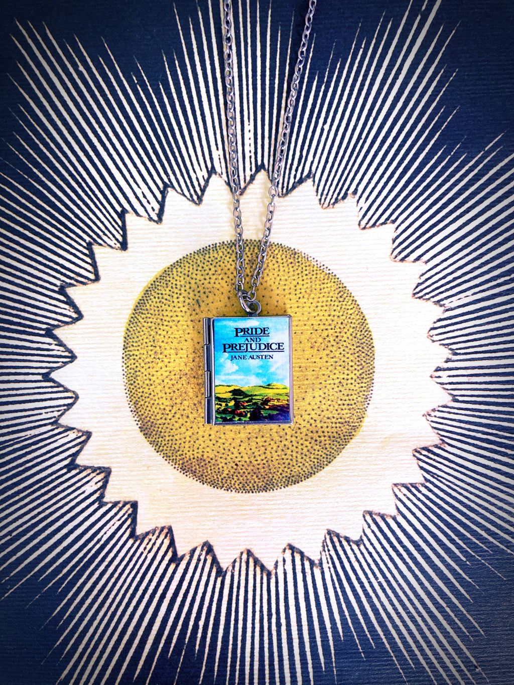 Pride and Prejudice Storybook Locket Necklace- Lake District