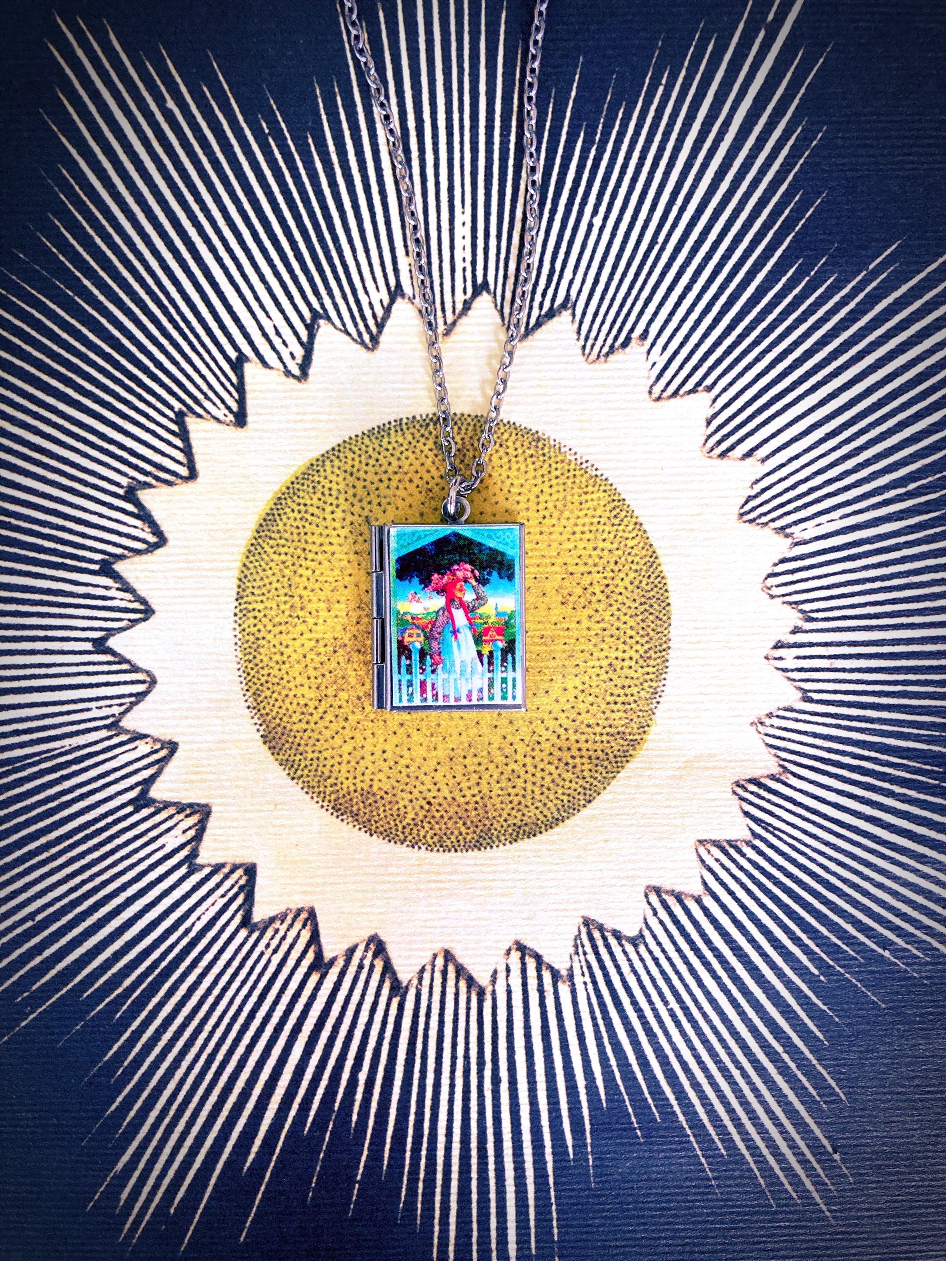 Anne of Green Gables Storybook Locket Necklace- Picket Fence