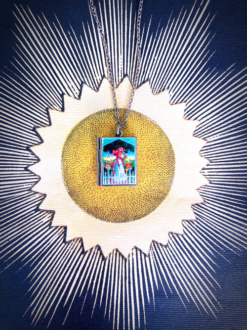 Anne of Green Gables Storybook Locket Necklace- Picket Fence