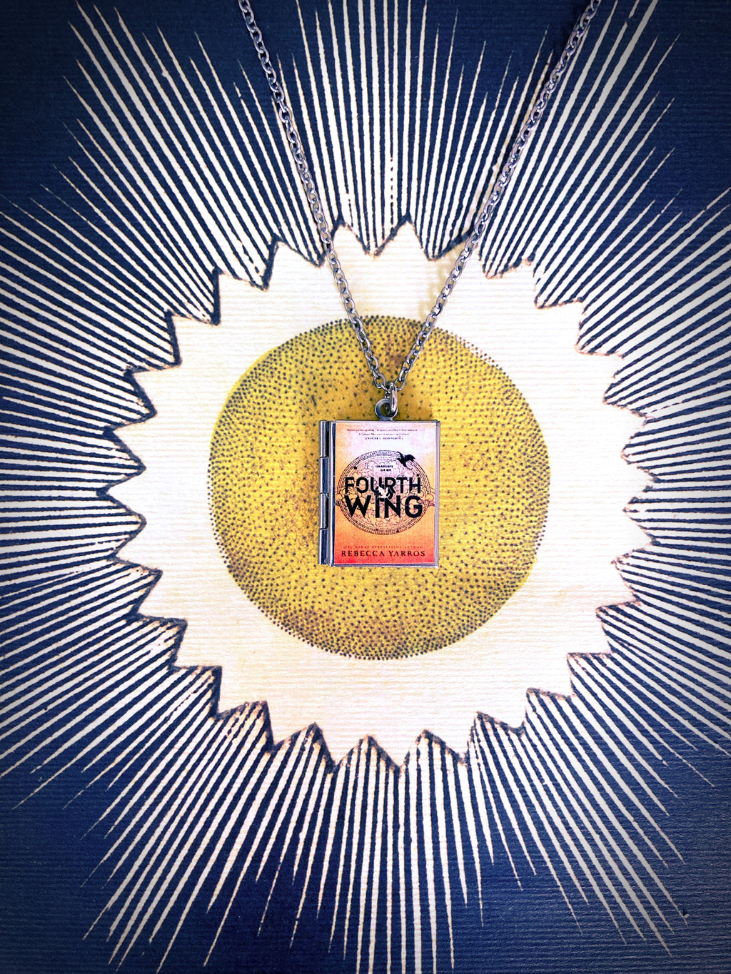 Fourth Wing Storybook Locket Necklace