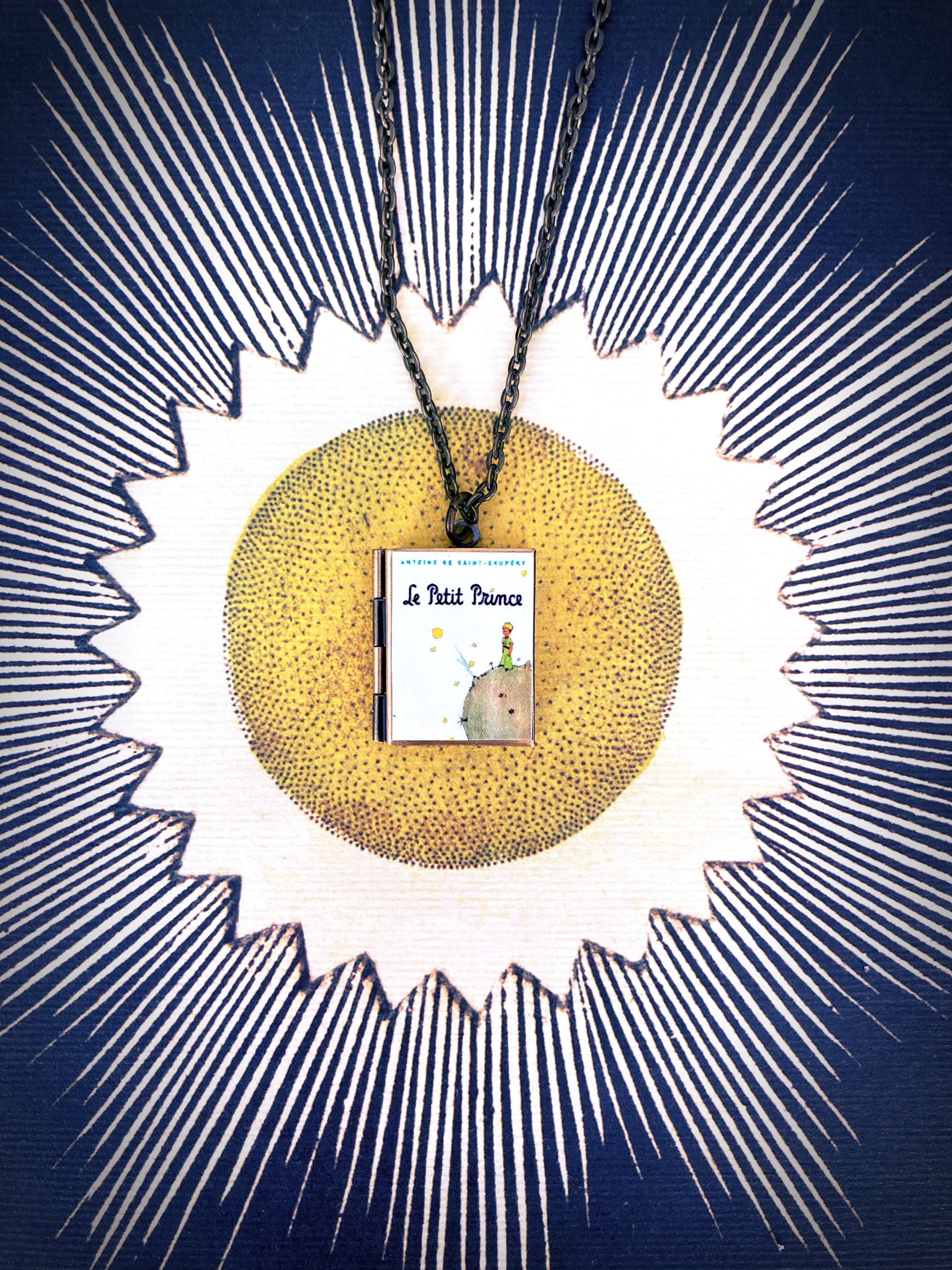 The Little Prince Storybook Locket Necklace- French Edition