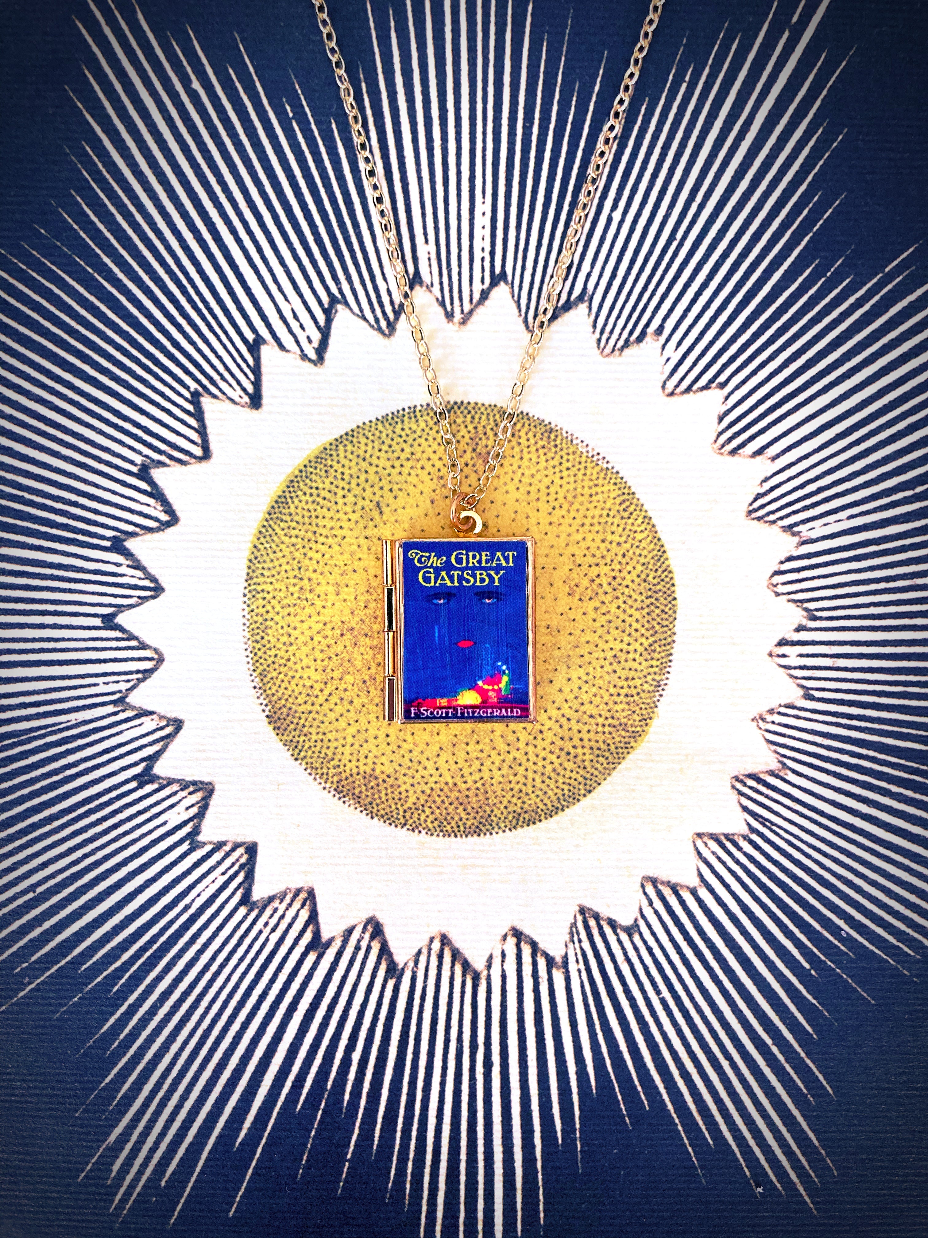 The Great Gatsby Storybook Locket Necklace