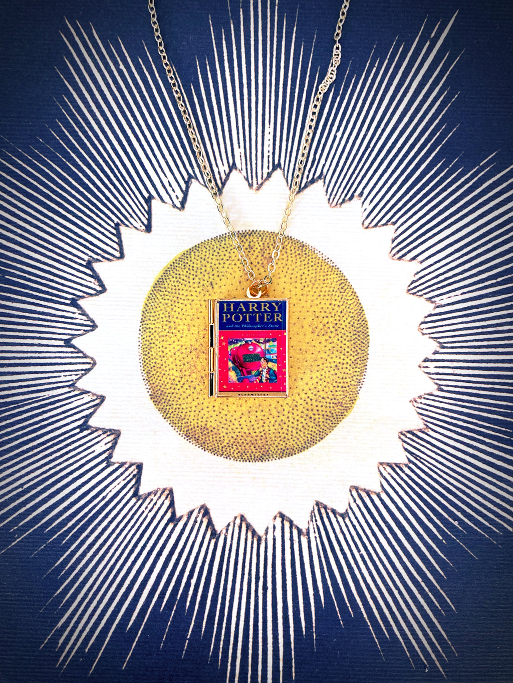 Harry Potter Book 1 Storybook Locket Necklace- UK Edition