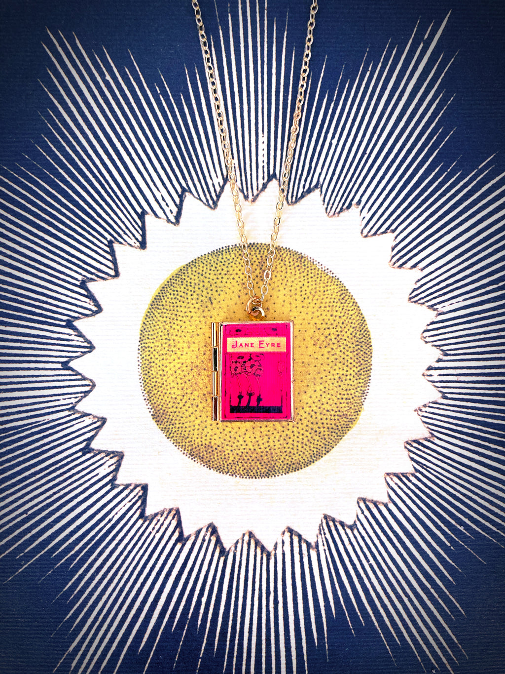 Jane Eyre Storybook Locket Necklace