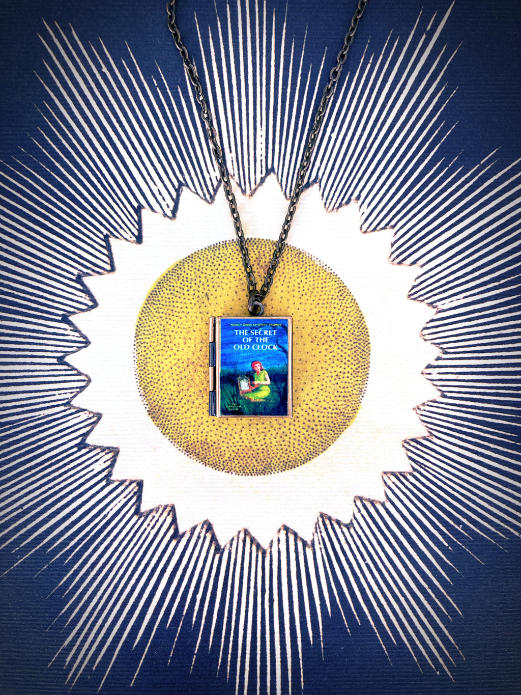 Nancy Drew Storybook Locket Necklace- Secret of the Old Clock