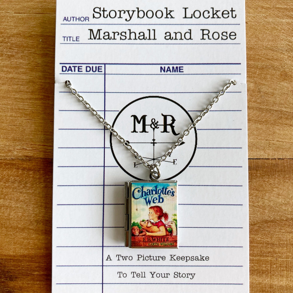 Charlotte's Web Storybook Locket Necklace