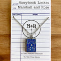 Little Women Locket Necklace- Blue Dress