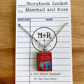 Beetlejuice Storybook Locket Necklace- Handbook for the Recently Deceased