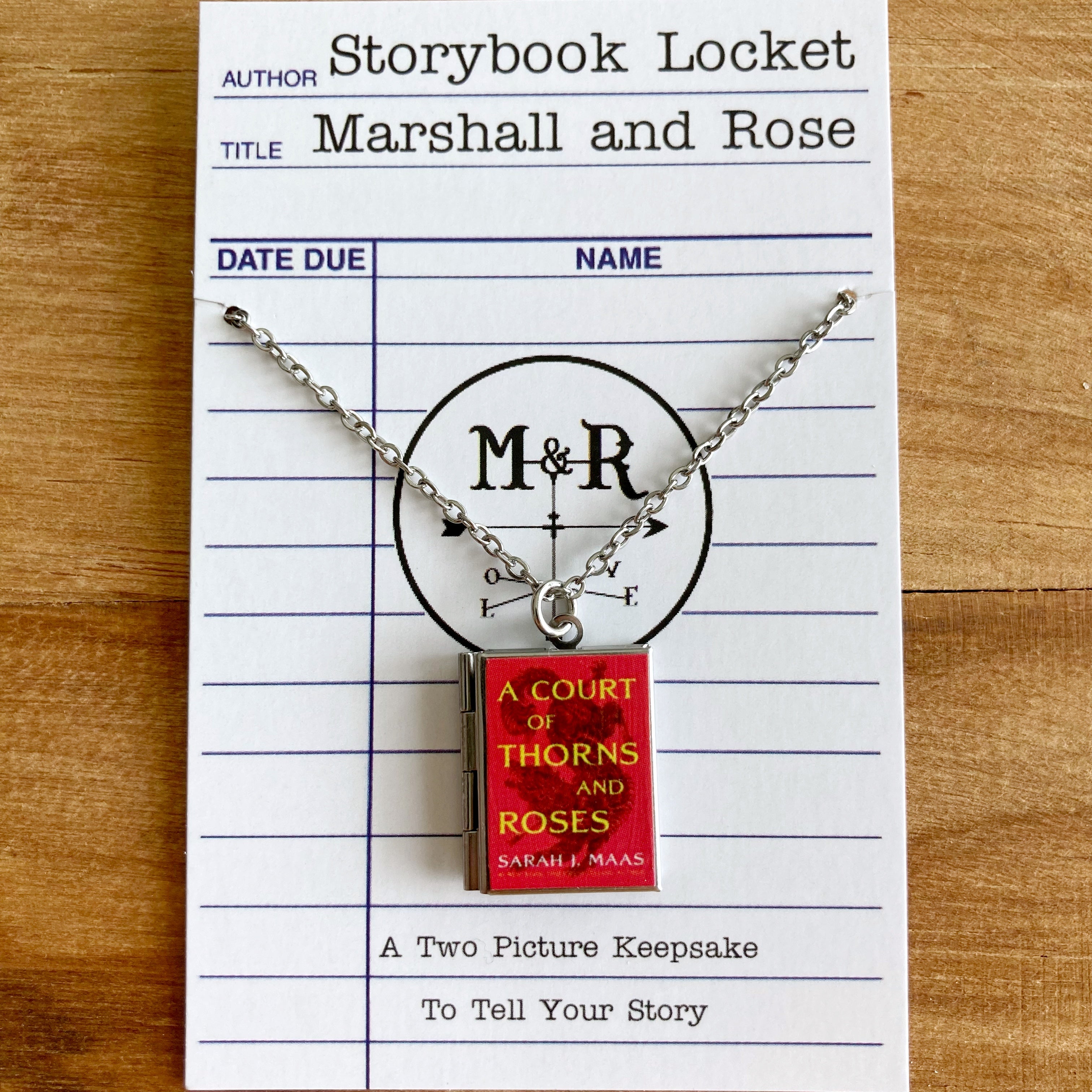 A Court of Thorns and Roses Storybook Locket Necklace