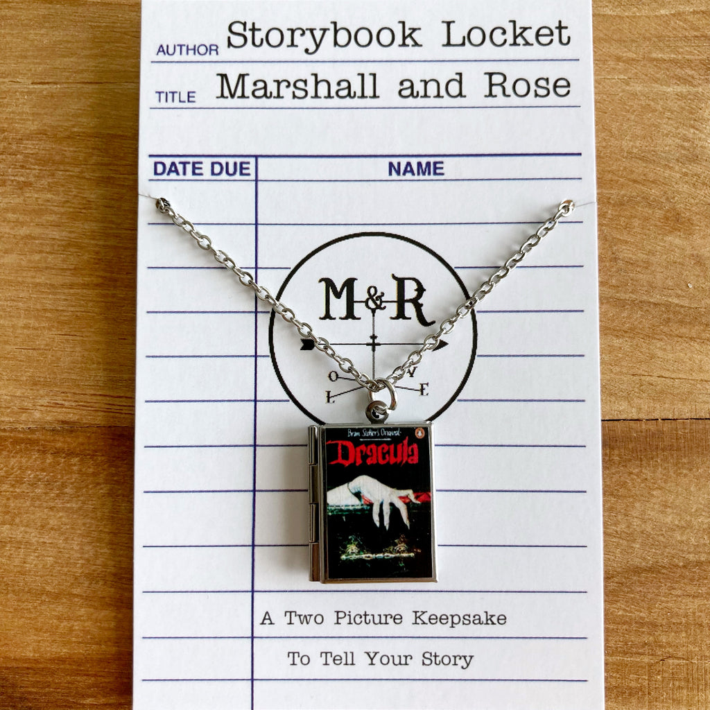 Dracula Storybook Locket Necklace- Lingering Hand