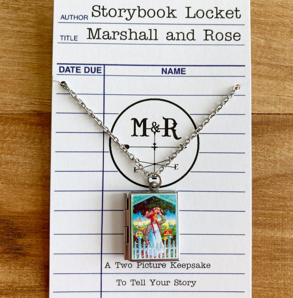 Anne of Green Gables Storybook Locket Necklace- Picket Fence