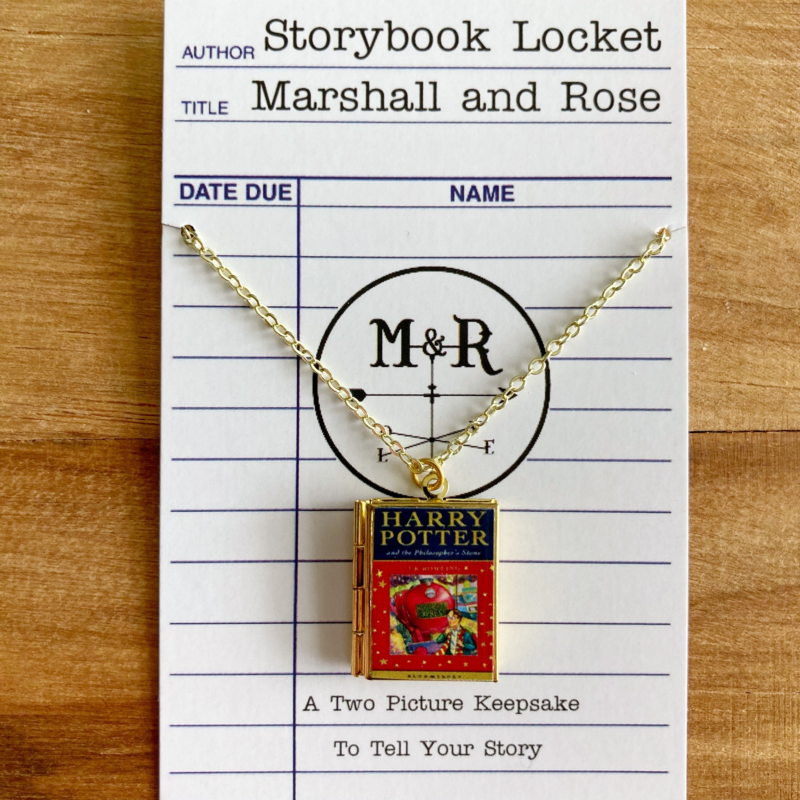 Harry Potter Book 1 Storybook Locket Necklace- UK Edition