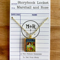 Alice In Wonderland Storybook Locket Necklace- Running Late