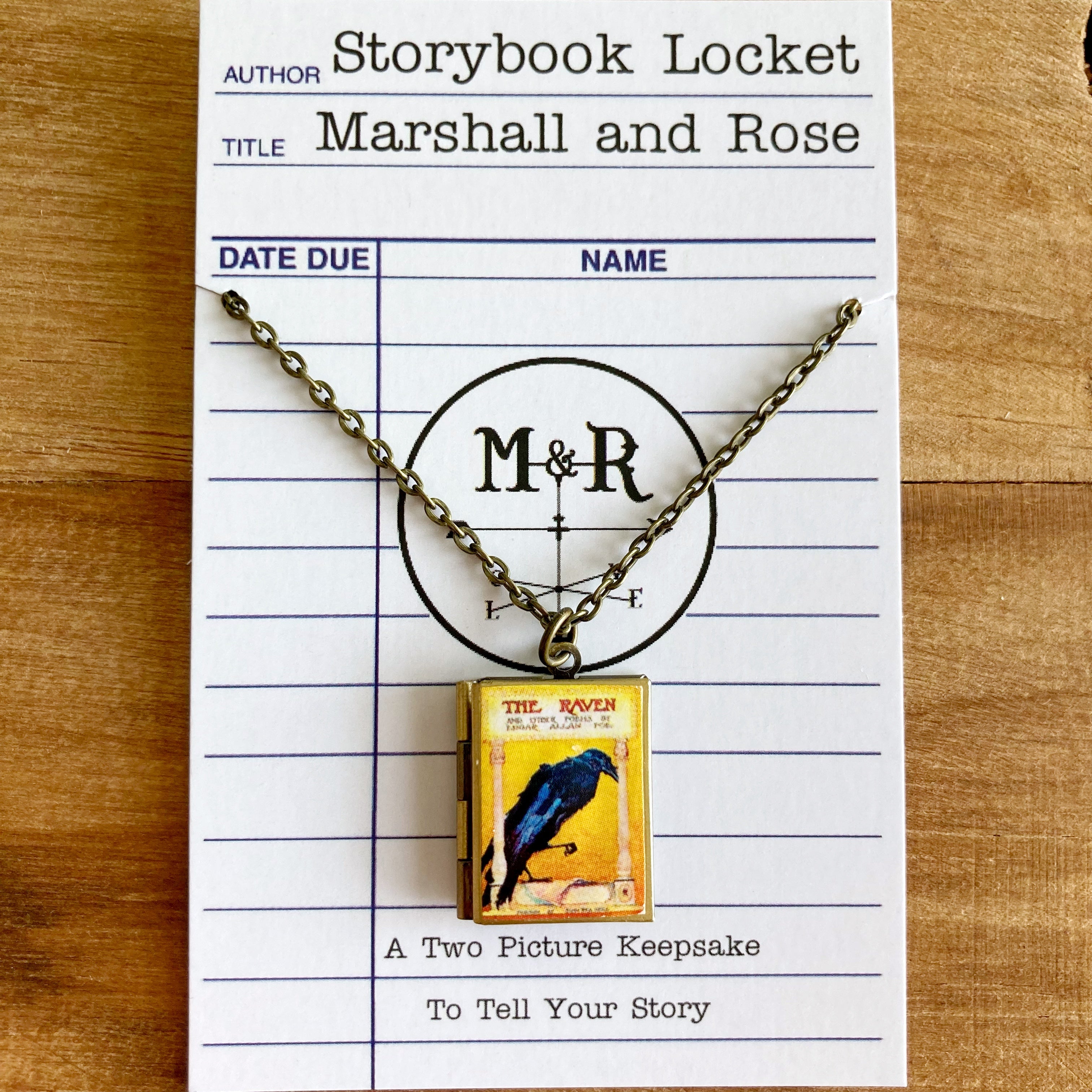 The Raven Storybook Locket Necklace