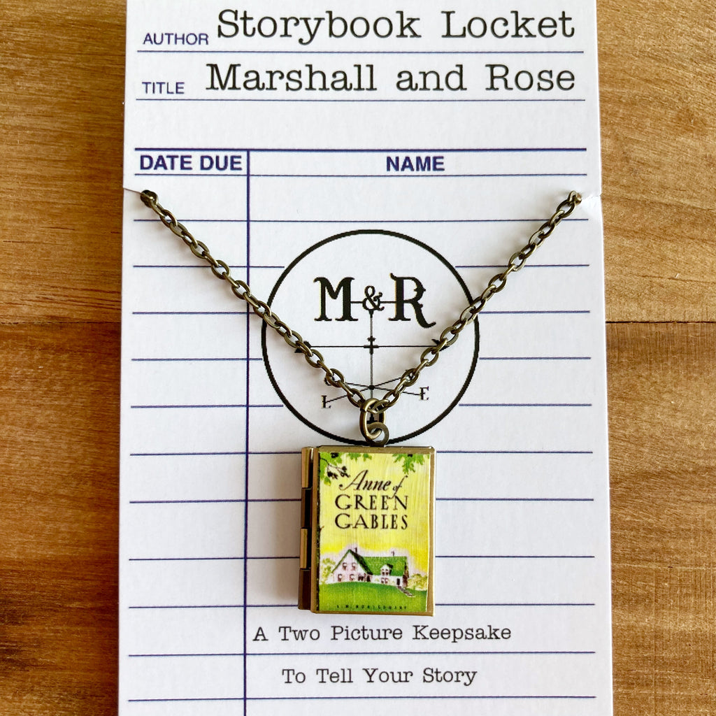 Anne Of Green Gables Storybook Locket Necklace- Green Gables Home
