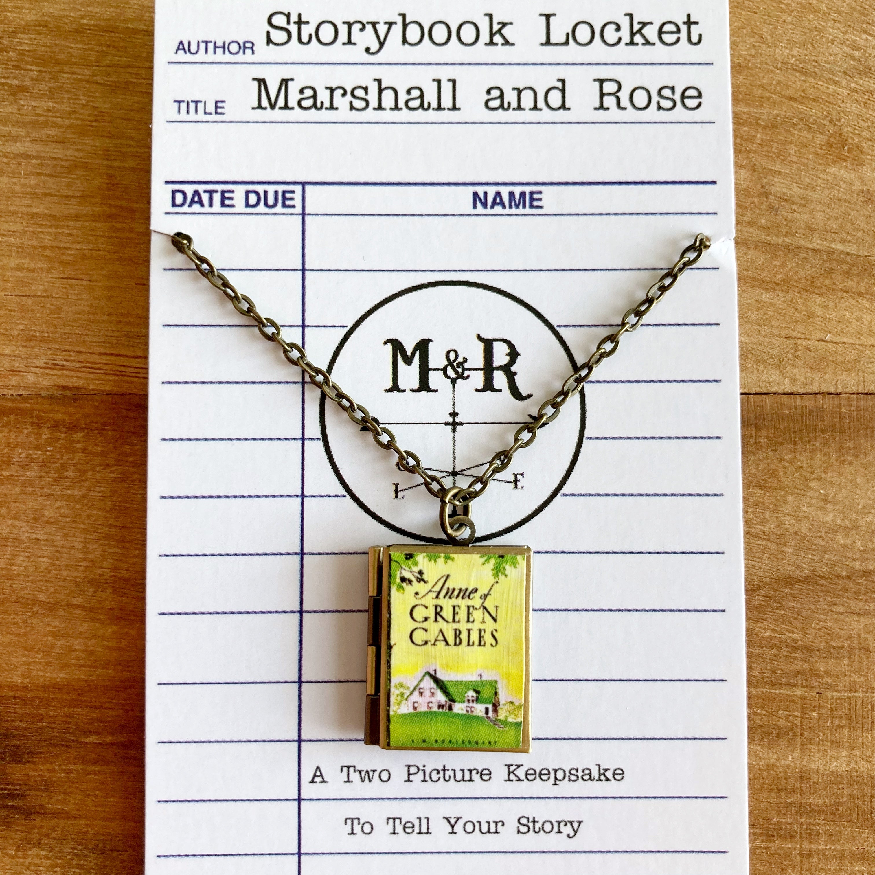 Anne Of Green Gables Storybook Locket Necklace- Green Gables Home