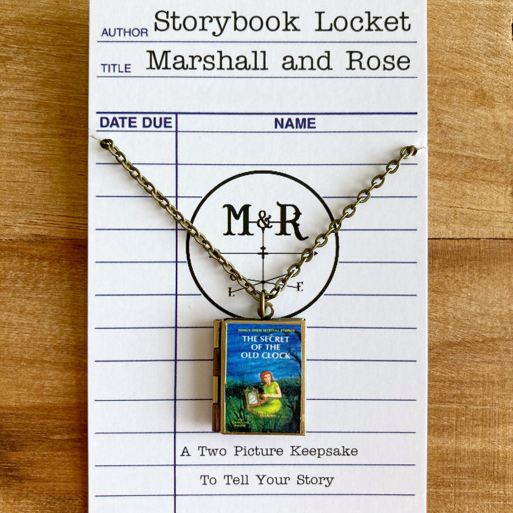 Nancy Drew Storybook Locket Necklace- Secret of the Old Clock