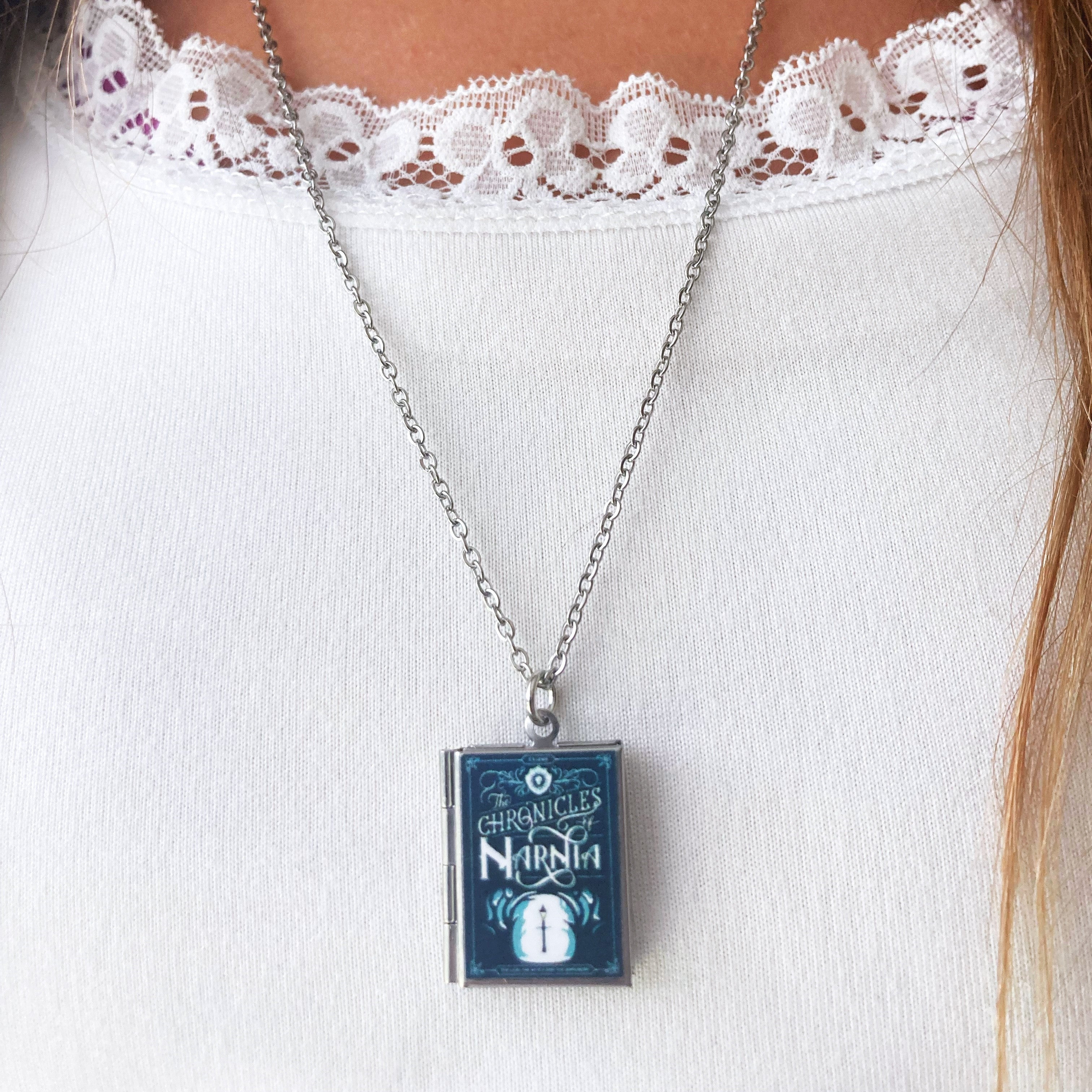 Chronicles of Narnia Storybook Locket Necklace- Lamppost