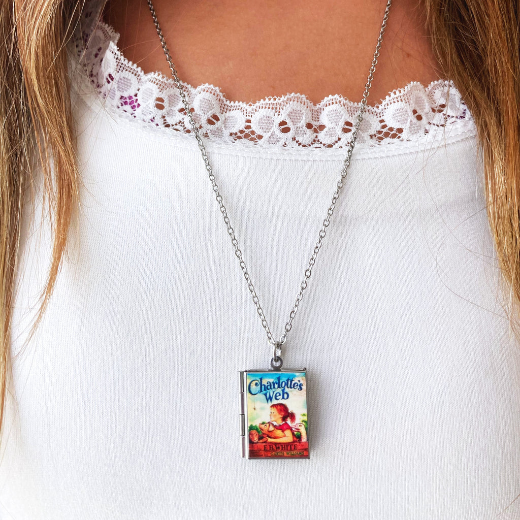 Charlotte's Web Storybook Locket Necklace