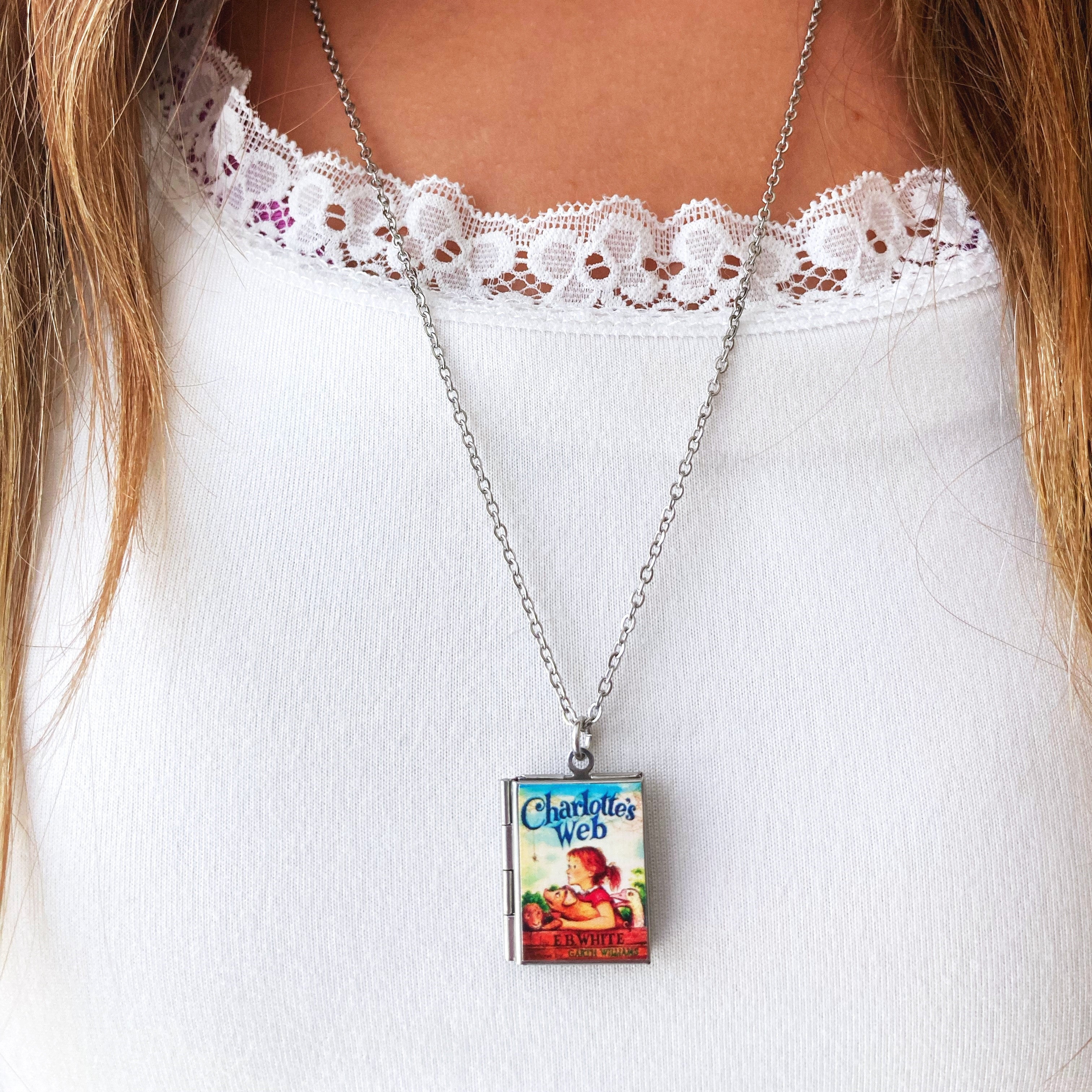Charlotte's Web Storybook Locket Necklace