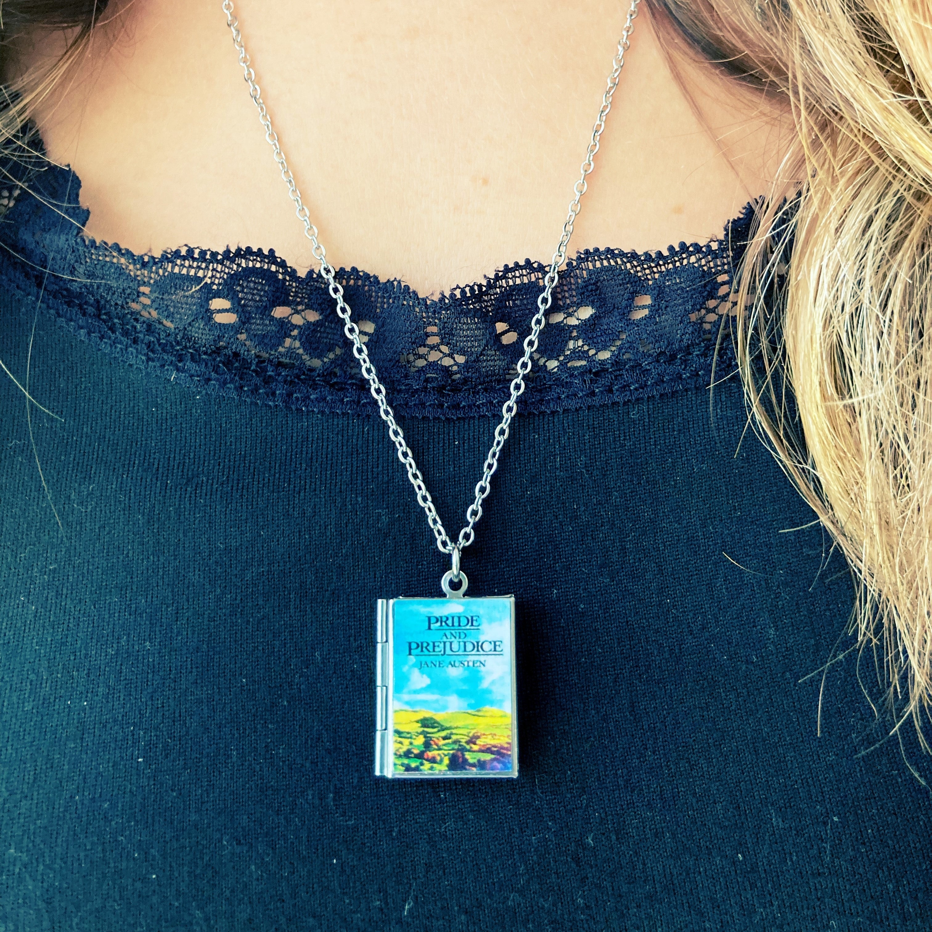 Pride and Prejudice Storybook Locket Necklace- Lake District
