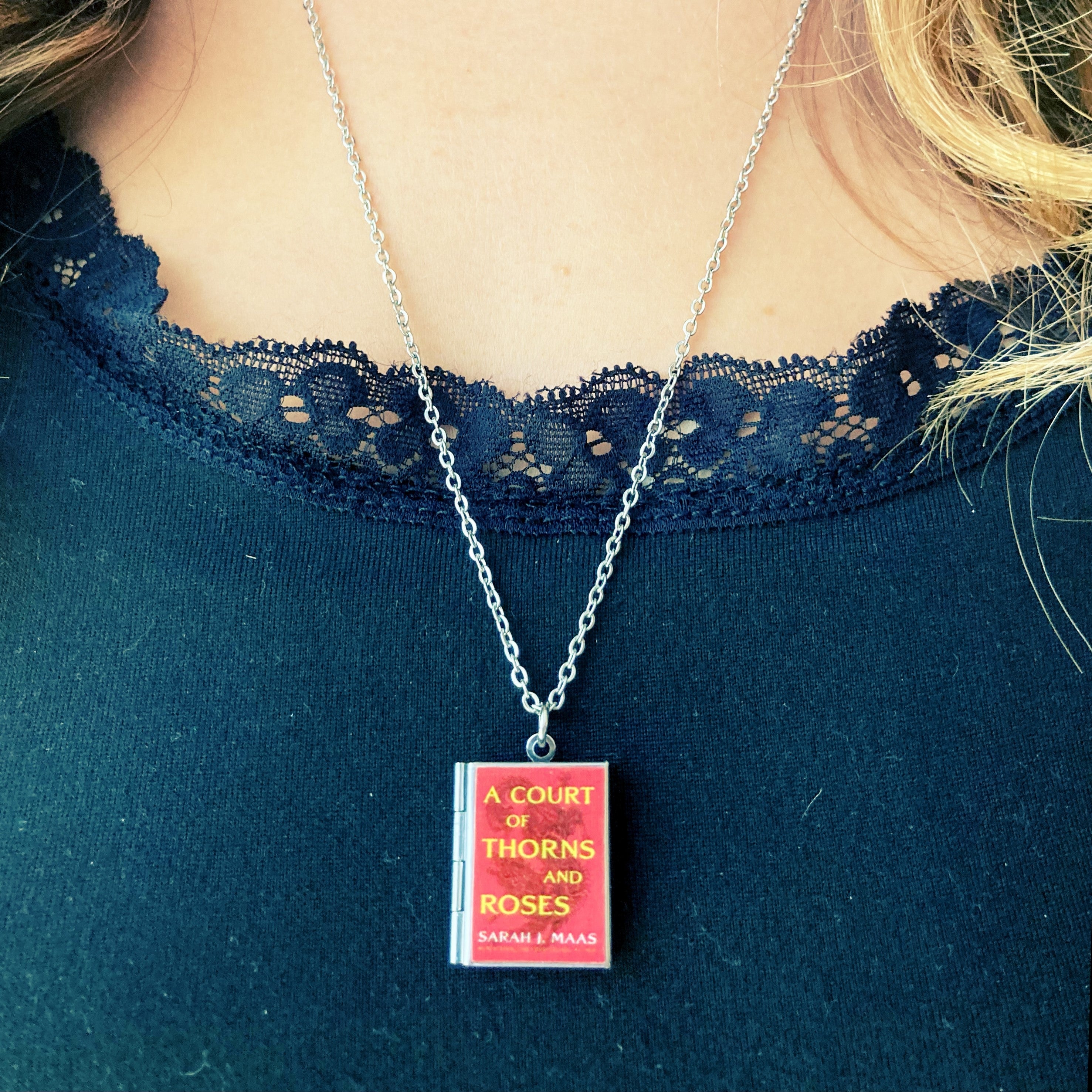 A Court of Thorns and Roses Storybook Locket Necklace