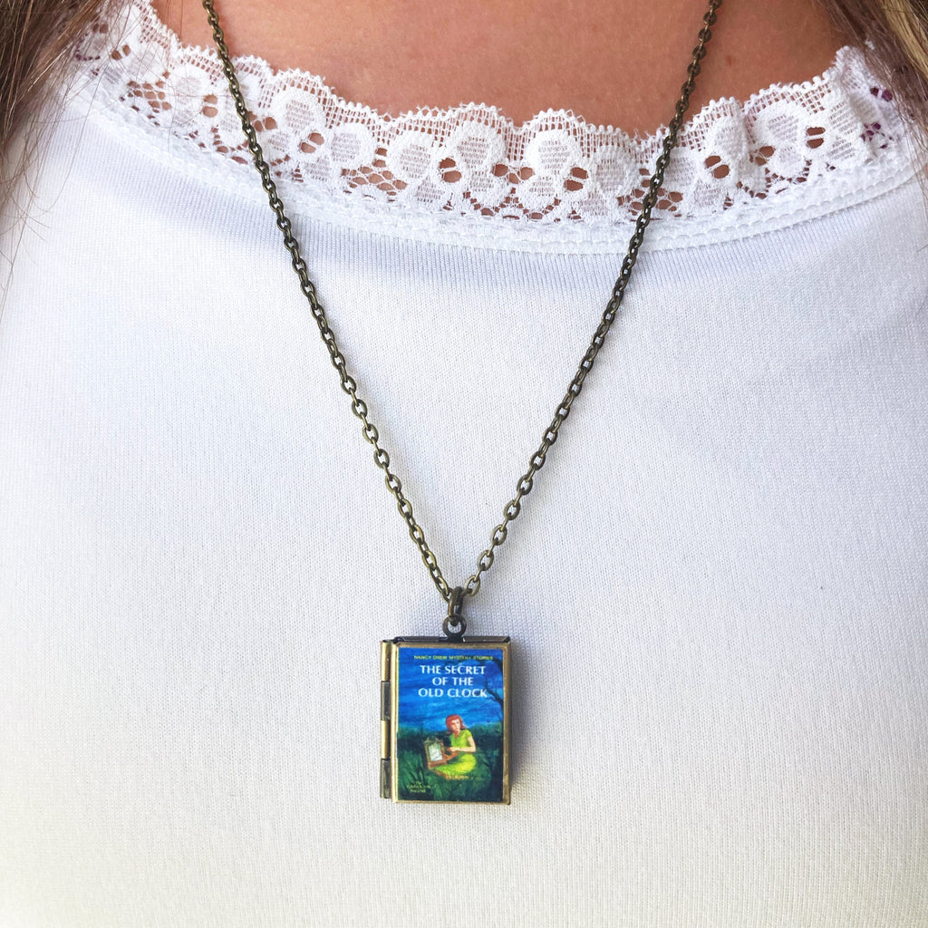 Nancy Drew Storybook Locket Necklace- Secret of the Old Clock