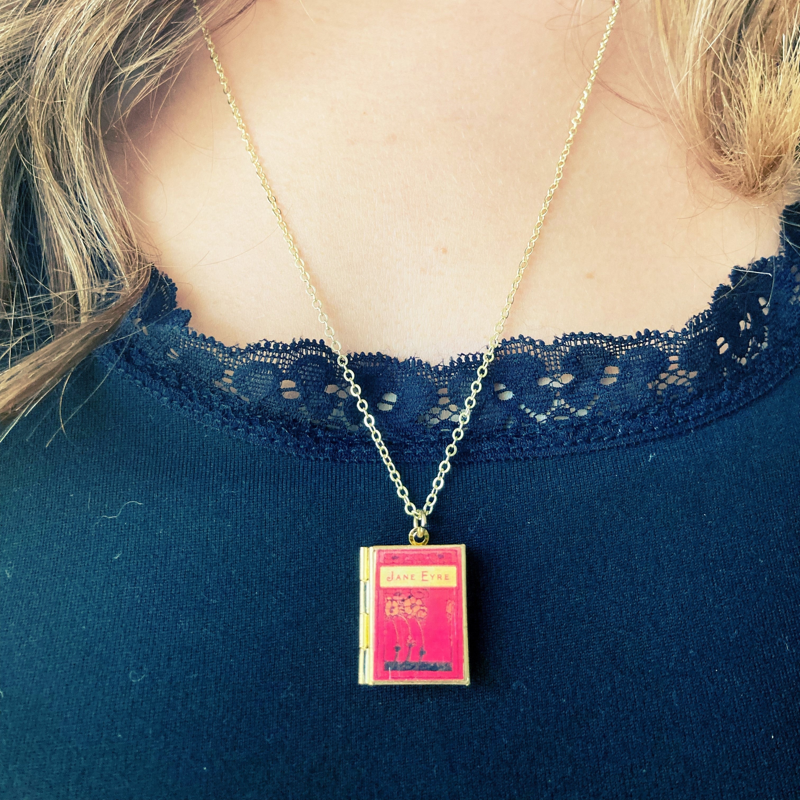 Jane Eyre Storybook Locket Necklace