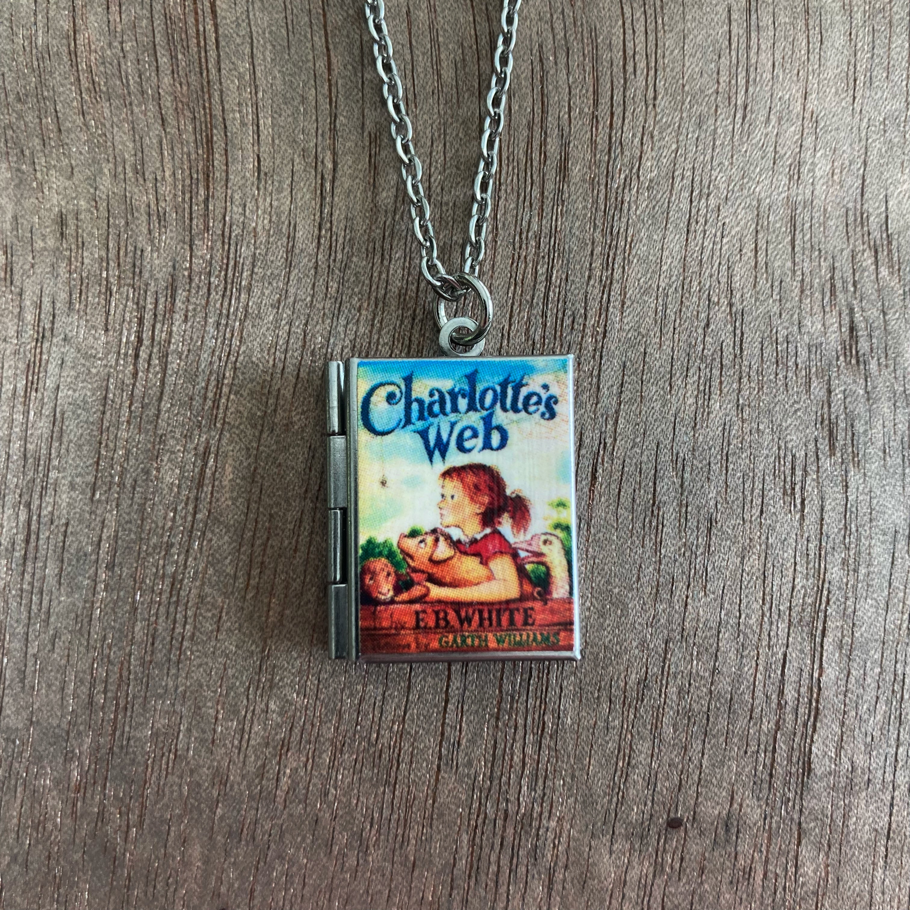 Charlotte's Web Storybook Locket Necklace