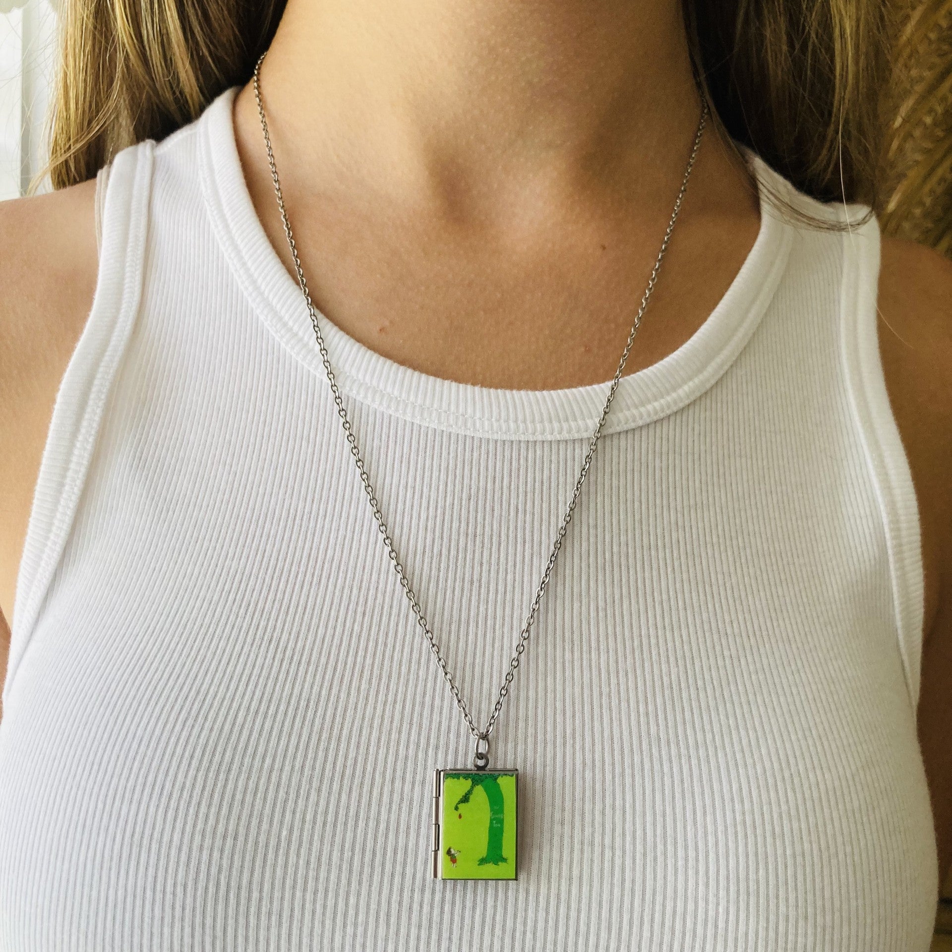 The Giving Tree Storybook Locket Necklace