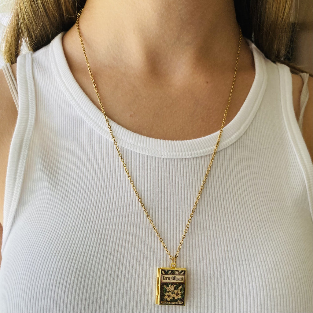 Little Women Storybook Locket Necklace- Lily Series