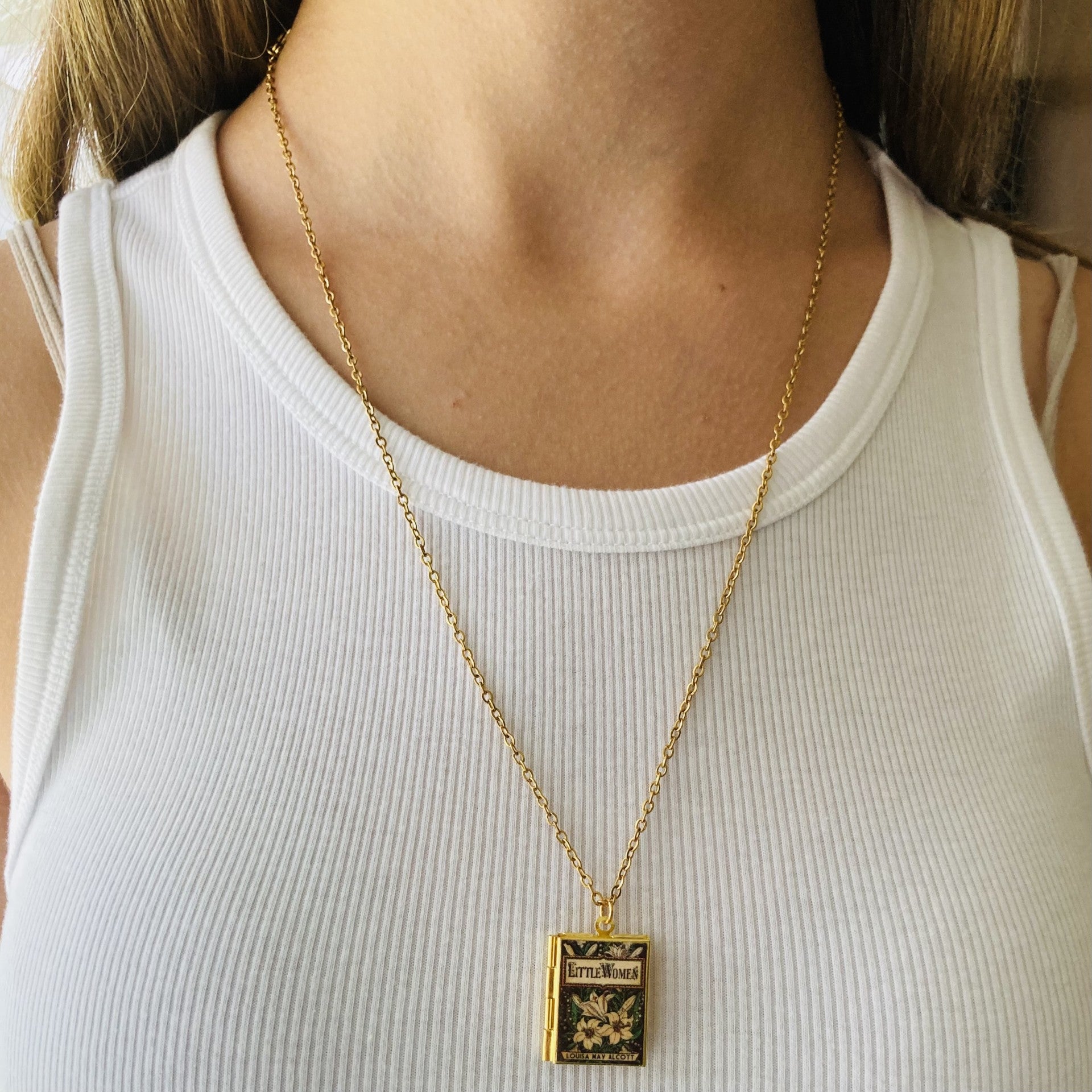 Little Women Storybook Locket Necklace- Lily Series