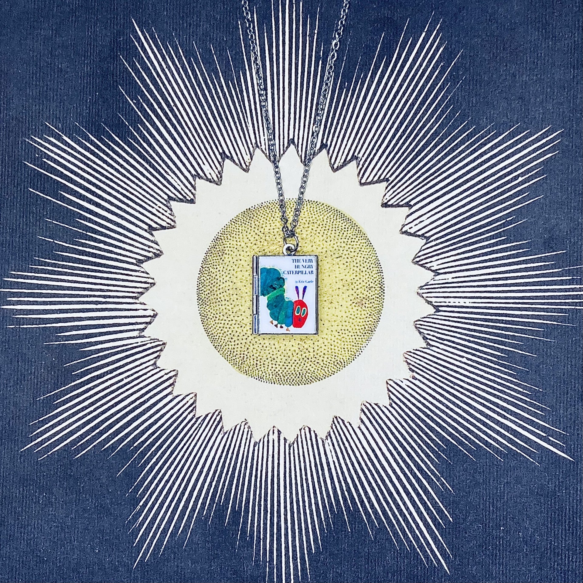 The Very Hungry Caterpillar Storybook Locket Necklace