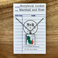 The Very Hungry Caterpillar Storybook Locket Necklace
