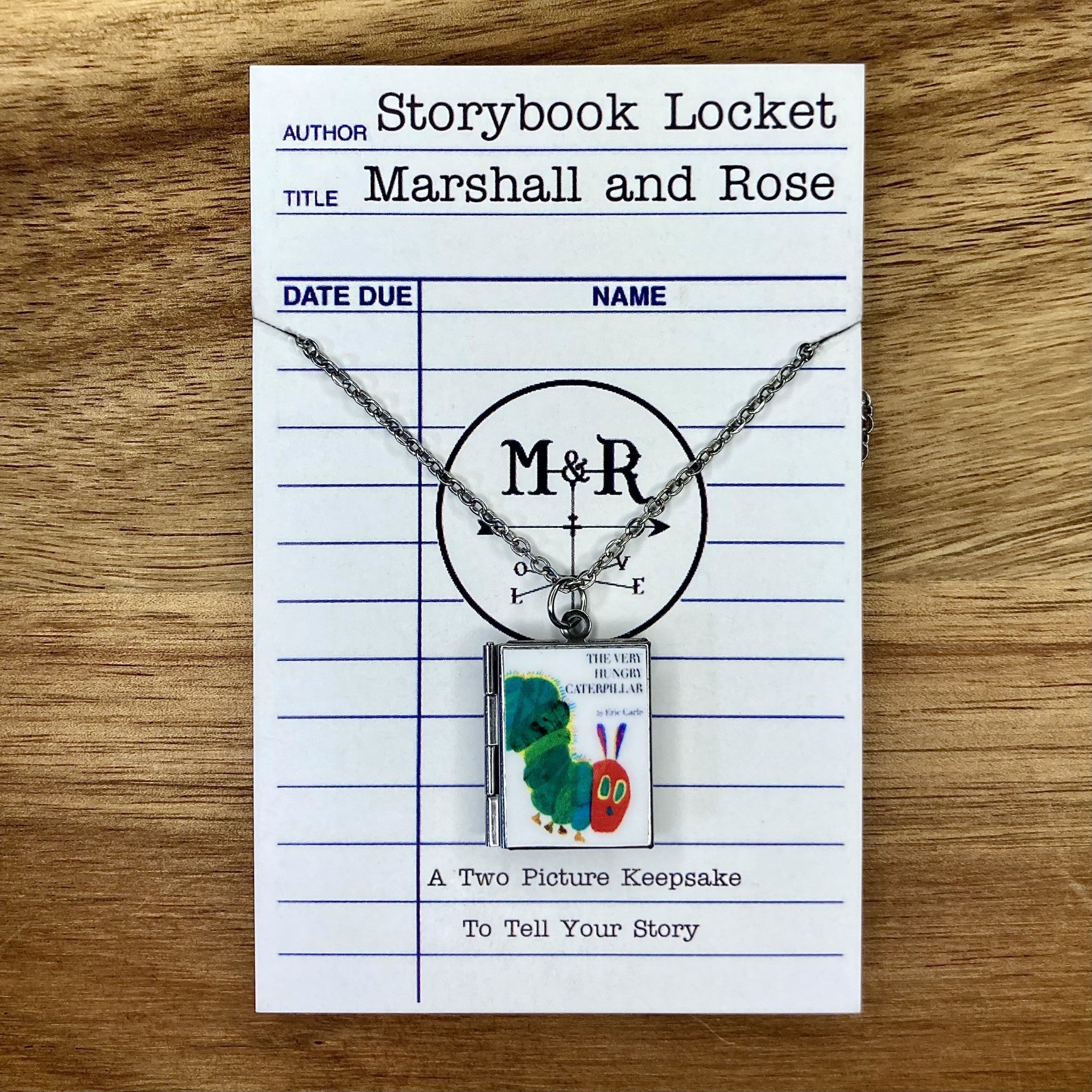 The Very Hungry Caterpillar Storybook Locket Necklace