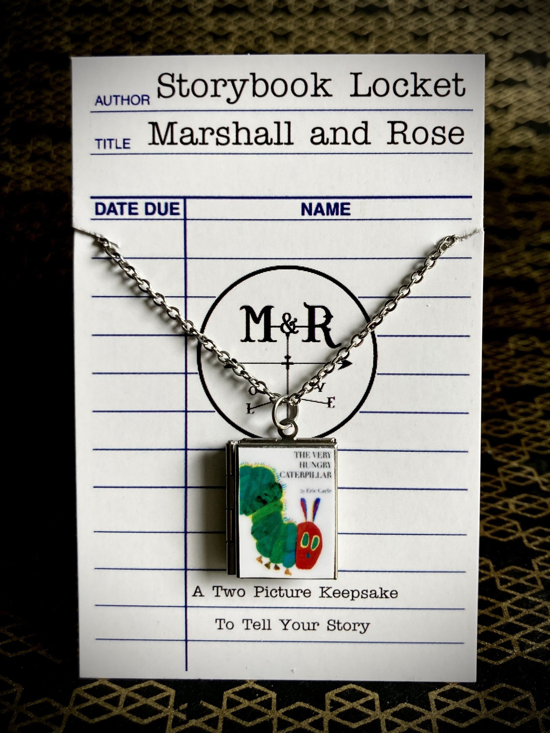The Very Hungry Caterpillar Storybook Locket Necklace