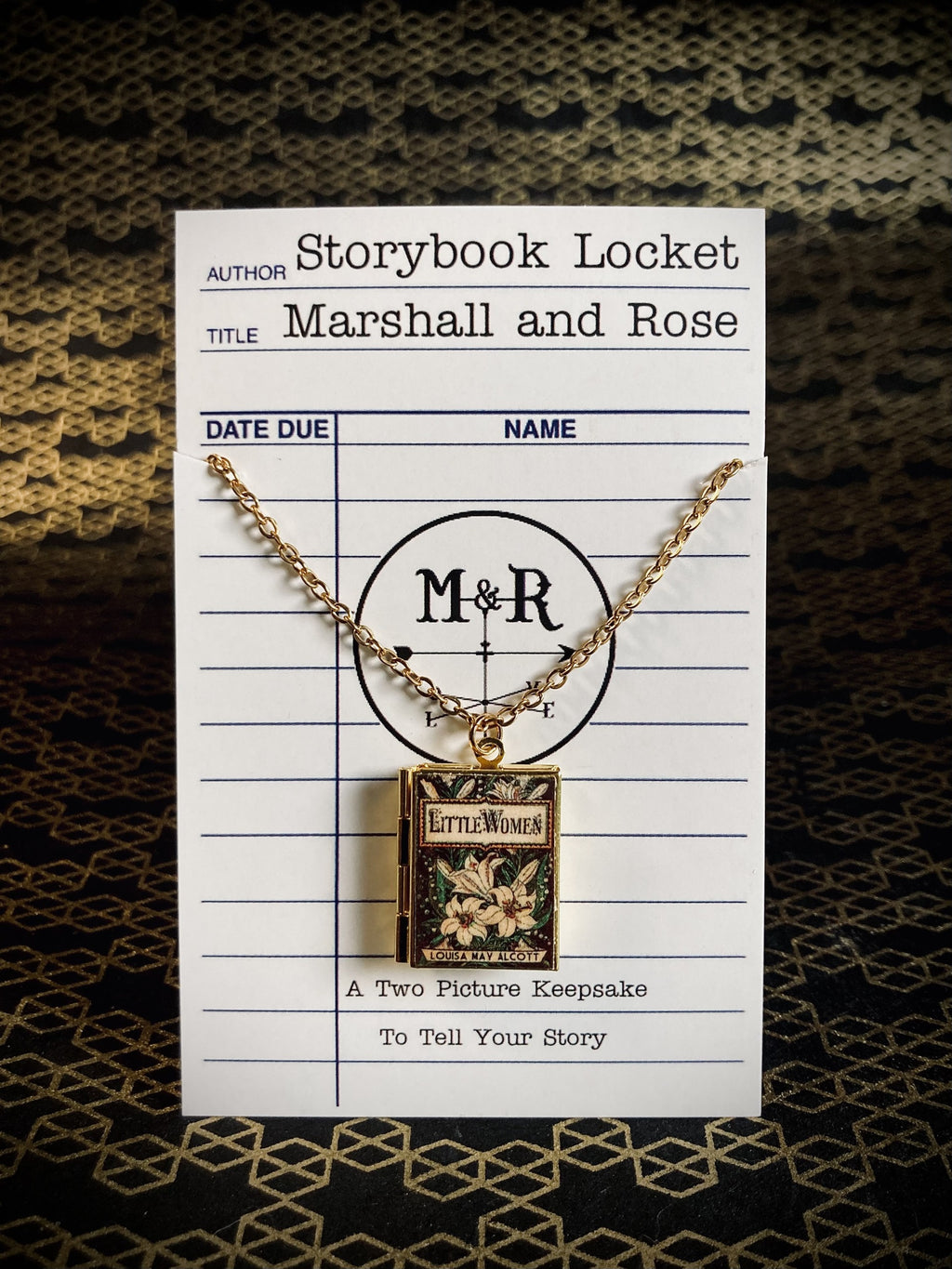 Little Women Storybook Locket Necklace- Lily Series